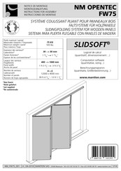 Mantion SLIDSOFT NM OPENTEC FW75 Notice De Montage