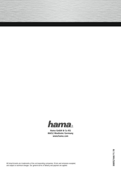 Hama 00052144 Mode D'emploi