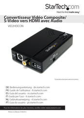 StarTech VID2HDCON Guide De L'utilisateur