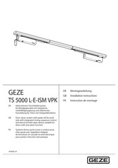 GEZE TS 5000 L-E-ISM VPK Instructions De Montage