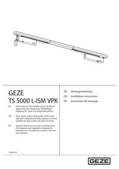 GEZE TS 5000 L-ISM VPK Instructions De Montage