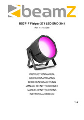 Beamz BS271F Flatpar 271 LED SMD 3in1 Manuel D'instructions