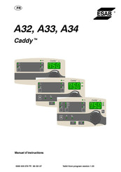 ESAB Caddy A33 Manuel D'instructions