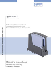 Burkert ME23 Manuel D'utilisation