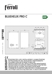 Ferroli BLUEHELIX PRO C Instructions D'utilisation, D'installation Et D'entretien
