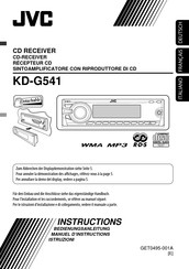 JVC KD-G541 Manuel D'instructions