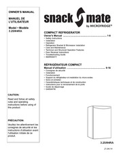 MicroFridge SnackMate 3.2SM4RA Manuel De L'utilisateur