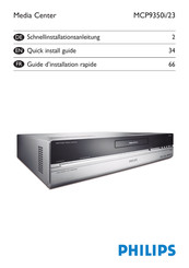 Philips MCP9350i/23 Guide D'installation Rapide