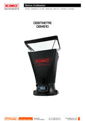 Kimo Instruments DBM610 Notice D'utilisation
