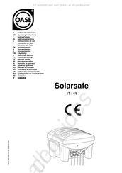 Oase Solarsafe 41 Notice D'emploi