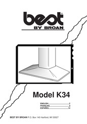 Broan best K34 Mode D'emploi