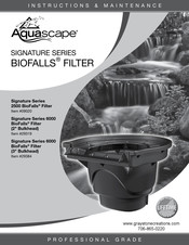 AquaScape SIGNATURE 6000 BioFalls Manuel D'instructions