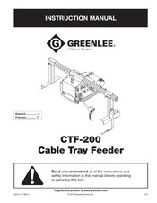 Greenlee CTF-200 Manuel D'instructions