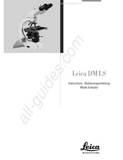 Leica DMLS Mode D'emploi