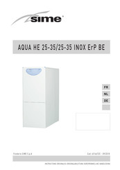 Sime AQUA HE 25 ErP BE Instructions Originales