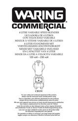 Waring Commercial CB15V Mode D'emploi