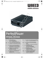 Waeco PerfectPower PP2000 Instructions De Montage Et De Service