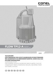 Conel FLOW TP12-A Instructions D'installation Et D'utilisation