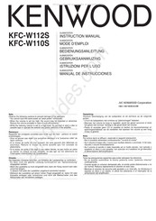 Kenwood KFC-W110S Mode D'emploi