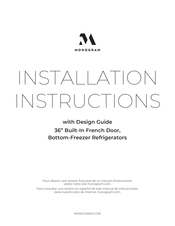 Monogram ZICS360NNRH Instructions D'installation