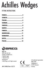 Breg Achilles Wedges Instructions De Montage