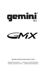 Gemini DJ GMX Manuel D'instructions