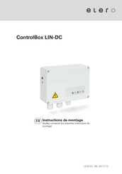 elero ControlBox LIN-DC Instructions De Montage