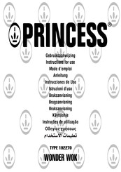 Princess WONDER WOK 192270 Mode D'emploi