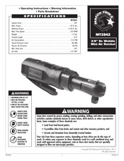 Matco Tools MT2842 Instructions De Fonctionnement