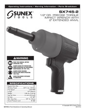 Sunex Tools SX745-2 Instructions D'utilisation