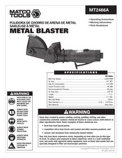 Matco Tools MT2466A Instructions De Fonctionnement