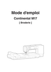 Janome Continental M17 Mode D'emploi