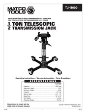 Matco Tools TJH1000 Instructions De Fonctionnement