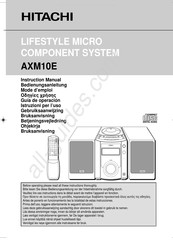 Hitachi AXM10E Mode D'emploi