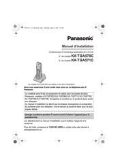 Panasonic KX-TGA571C Manuel D'installation