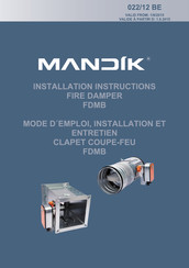 Mandik FDMB Mode D'emploi, Installation Et Entretien