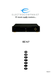 ELECTROCOMPANIET EC 4.7 Mode D'emploi
