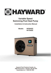 Hayward HP50AEE Manuel D'installation Et D'instructions