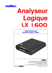 Metrix LX 1600 Guide De Démarrage