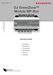 Exhausto OJ GreenZone Module MP-Bus Instructions