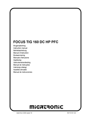 Migatronic FOCUS TIG 160 DC HP PFC Manuel D'instruction