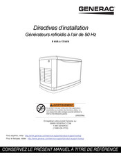 Generac 000209a Directives D'installation