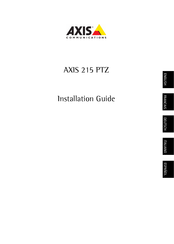 Axis Communications 215 PTZ Guide D'installation