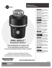 Emerson InSinkErator PRO 880LT Evolution Mode D'emploi