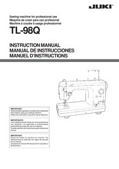 JUKI TL-98Q Manuel D'instructions