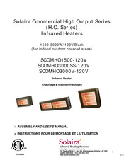 Solaira Commercial High Output Serie Instructions Pour Le Montage Et L'utilisation