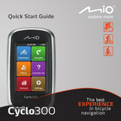 Mio Cyclo 300 Guide De Démarrage Rapide