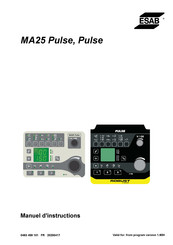 ESAB MA25 Pulse Manuel D'instructions