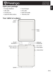 Prestigio MultiPad PMP5297C QUAD Guide De Démarrage Rapide