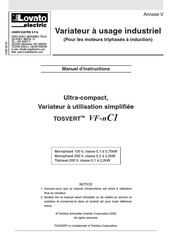 LOVATO ELECTRIC TOSVERT VF-nC1 Manuel D'instructions